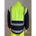 3M Waterproof Hi Vis Reflective Safety Working Jackets Raincoat For Winter